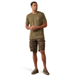 Ariat® Men's Tonal Camo Flag Military Heather T-Shirt 10044778 -ARIAT Cowboy Gear 10044778e