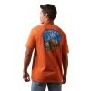 Ariat® Men's Old Faithful Adobe Heather Graphic T-Shirt 10044784 -ARIAT Cowboy Gear 10044784b