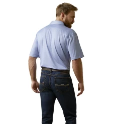 Ariat® Men's Charger 2.0 Lavender Lustre Polo 10045020 -ARIAT Cowboy Gear 10045020c