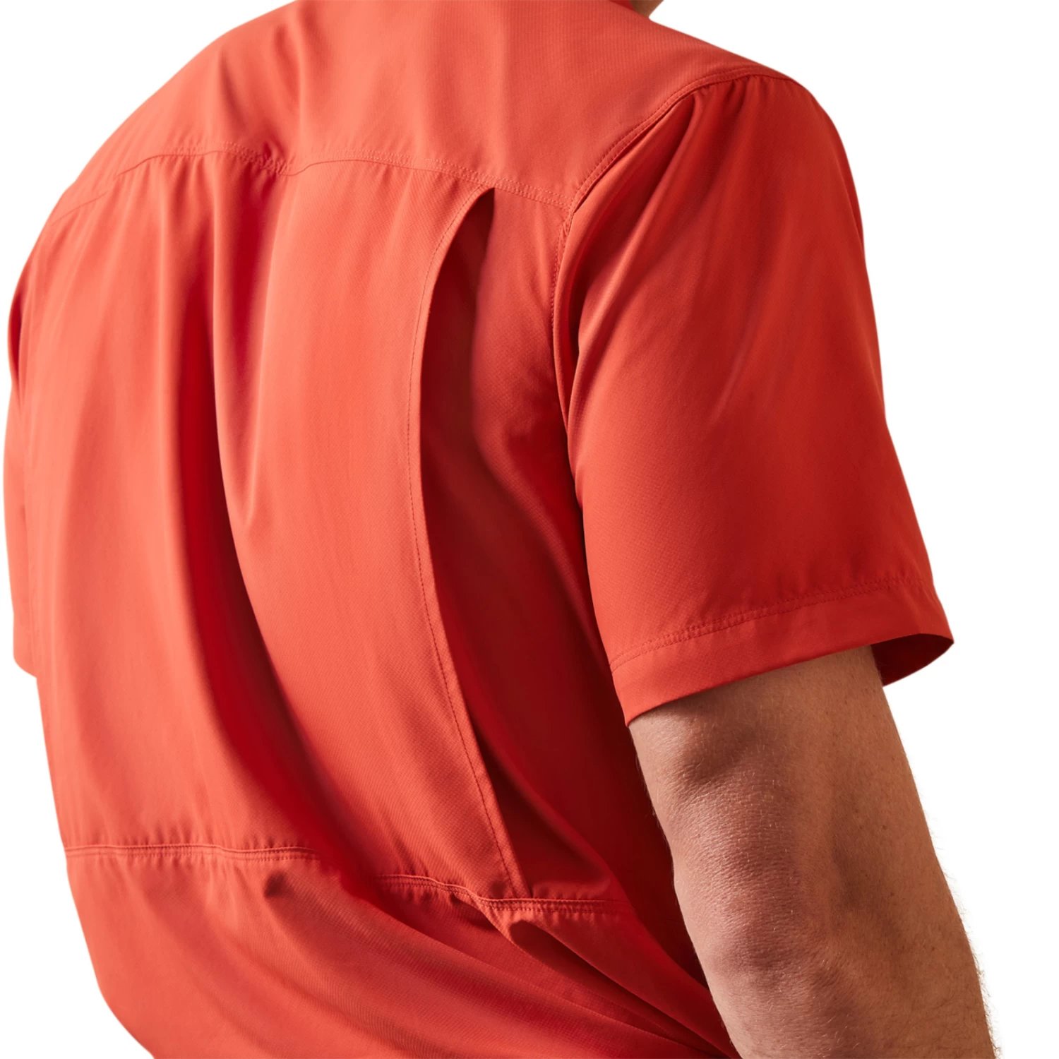 Ariat® Men's VentTEK™ Outbound Fitted Red Button Down Shirt 10045035 5 Ariat® Men's VentTEK™ Outbound Fitted Red Button Down Shirt 10045035 - Image 3