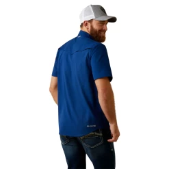 Ariat® Men's VentTEK™ Western Fitted Navy Button Down Shirt 10045038 -ARIAT Cowboy Gear 10045038e