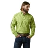 Ariat® Men's Team Pruitt Wasabi Green Casual Button Down Shirt 10045065 -ARIAT Cowboy Gear 10045065c