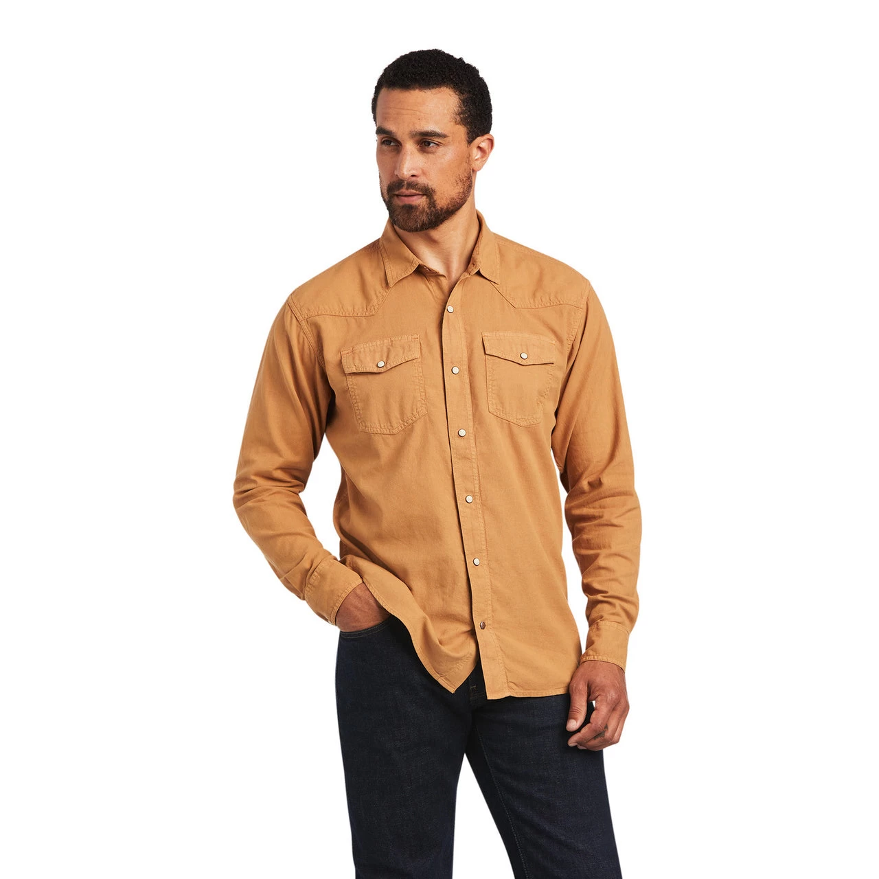 Ariat Men's Chipmunk Brown Snap Shirt 10040598 3 Ariat Men's Chipmunk Brown Snap Shirt 10040598
