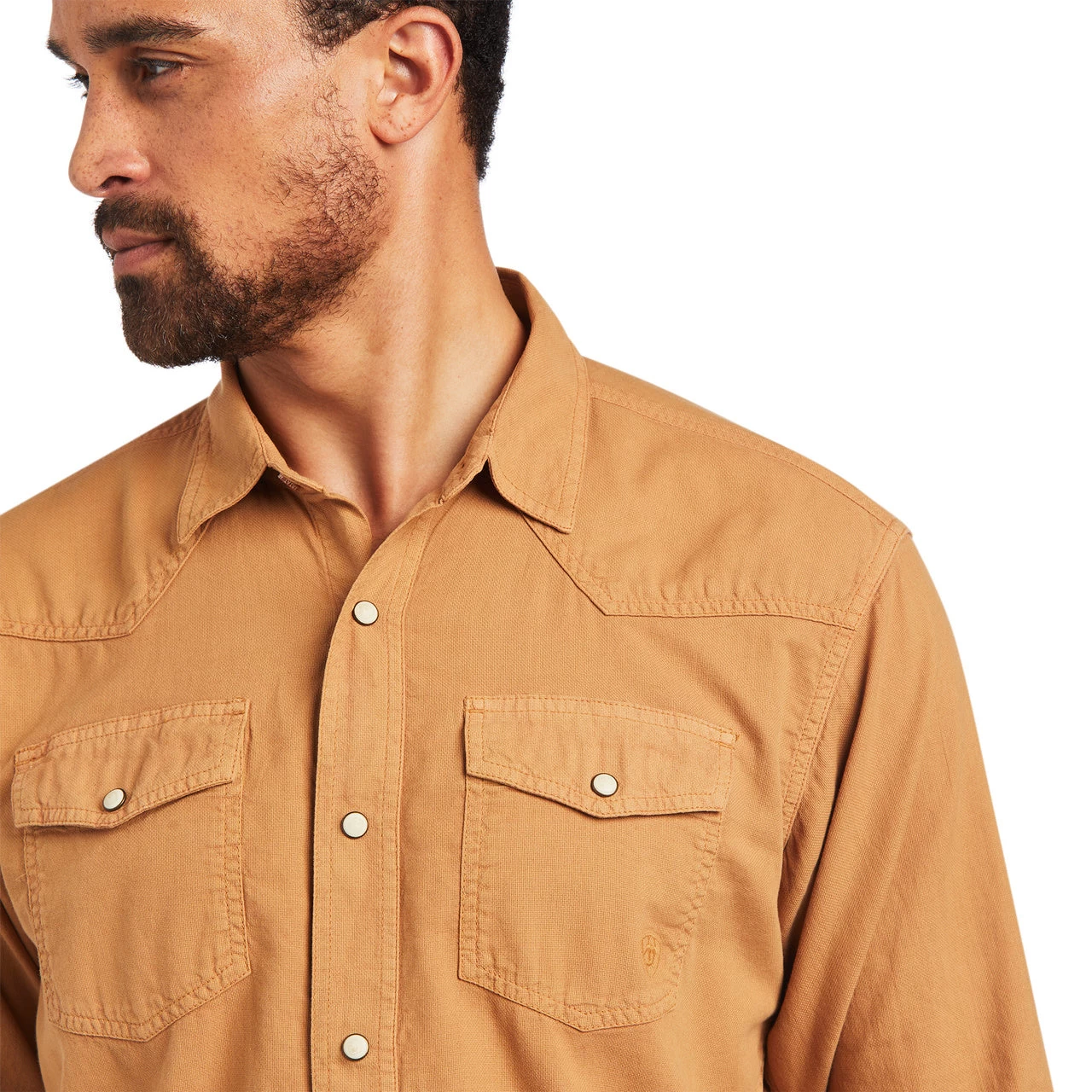 Ariat Men's Chipmunk Brown Snap Shirt 10040598 5 Ariat Men's Chipmunk Brown Snap Shirt 10040598 - Image 3