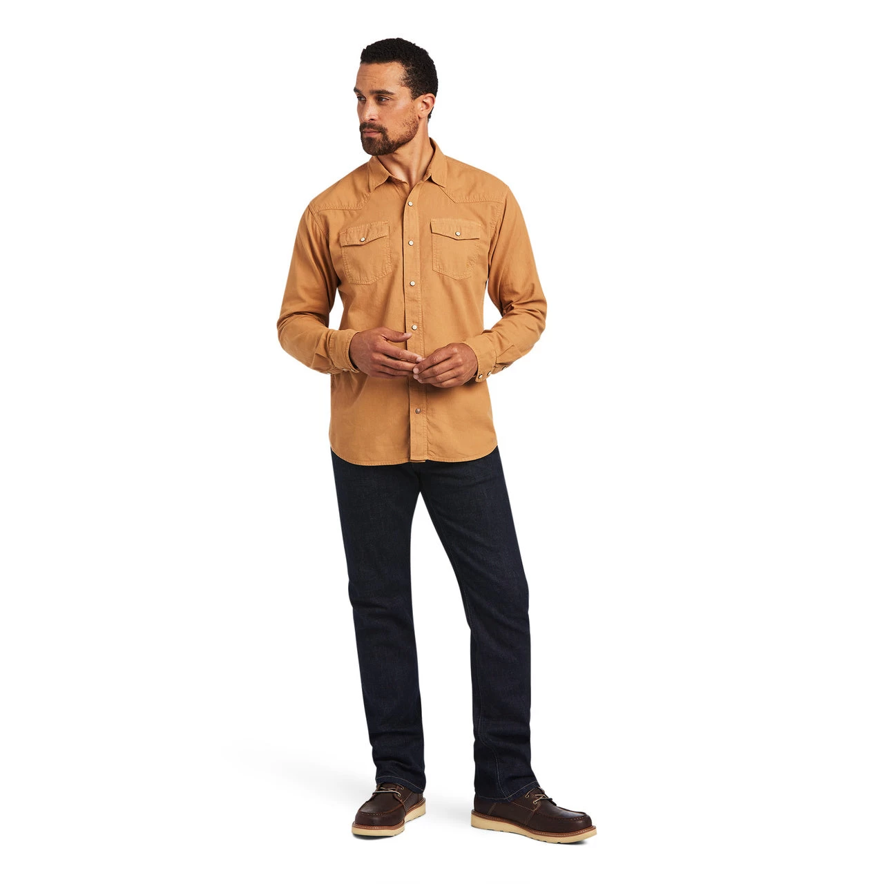 Ariat Men's Chipmunk Brown Snap Shirt 10040598 6 Ariat Men's Chipmunk Brown Snap Shirt 10040598 - Image 4