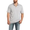 Ariat Men's Performance Melange Stripe Sharkskin Polo Shirt 10035369 -ARIAT Cowboy Gear 1280 oGxPdU4btc61