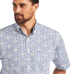 Ariat® Men's Isa Classic Short Sleeve Dutch Blue Shirt 10040692 8 Ariat® Men's Isa Classic Short Sleeve Dutch Blue Shirt 10040692 -ARIAT Cowboy Gear 1280 oOxgTBUNaG16Q9oF