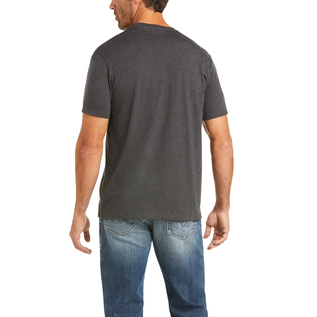 Ariat Men's Shadow 93 Charcoal Heather Tee 10036564 4 Ariat Men's Shadow 93 Charcoal Heather Tee 10036564 - Image 2