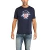 Ariat Men's Patriot Midnight Navy Short Sleeve Tee 10036631 -ARIAT Cowboy Gear 1280 wXZvJfnqCU66