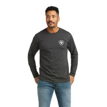 Ariat Men's Exposure Long Sleeve T-Shirt Charcoal Heather 10037027