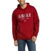 Ariat® Men's Digi Logo Brushed Fleece Red Hoodie 10033149 -ARIAT Cowboy Gear 57 0a1c9391 0dbd 45a2 95ad b1a57808f1c1