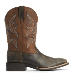 Ariat Men's Sport Knockout Distressed Brown Western Boots 10033982 -ARIAT Cowboy Gear 57 117a43f2 5fff 45dd b7cd 863a25442c8d