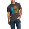 Ariat® Men's Brown Heather Standing Tall Short Sleeve T-Shirt 10032539 -ARIAT Cowboy Gear 57 2e570581 a35d 4ec9 b274 f7b6df21ee82
