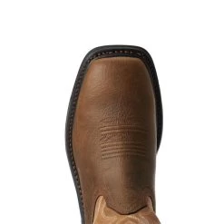 Ariat® Men's Rye Brown Big Rig Soft Toe Western Work Boot 10033963 -ARIAT Cowboy Gear 57 2fde69ad 23ab 4c07 adee a87c755f633b