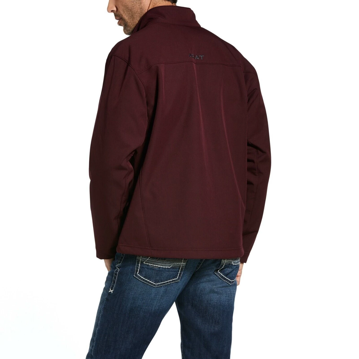 Ariat® Men's Vernon 2.0 Malbec Red Stretch Softshell Jacket 10032929 4 Ariat® Men's Vernon 2.0 Malbec Red Stretch Softshell Jacket 10032929 - Image 2