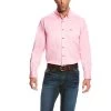 Ariat® Men's Solid Twill Prism Pink Long Sleeve Button Shirt 10016692 2 Ariat® Men's Solid Twill Prism Pink Long Sleeve Button Shirt 10016692 -ARIAT Cowboy Gear 57 76c6b41c 5bf5 4771 8e87 c6d0004634cc