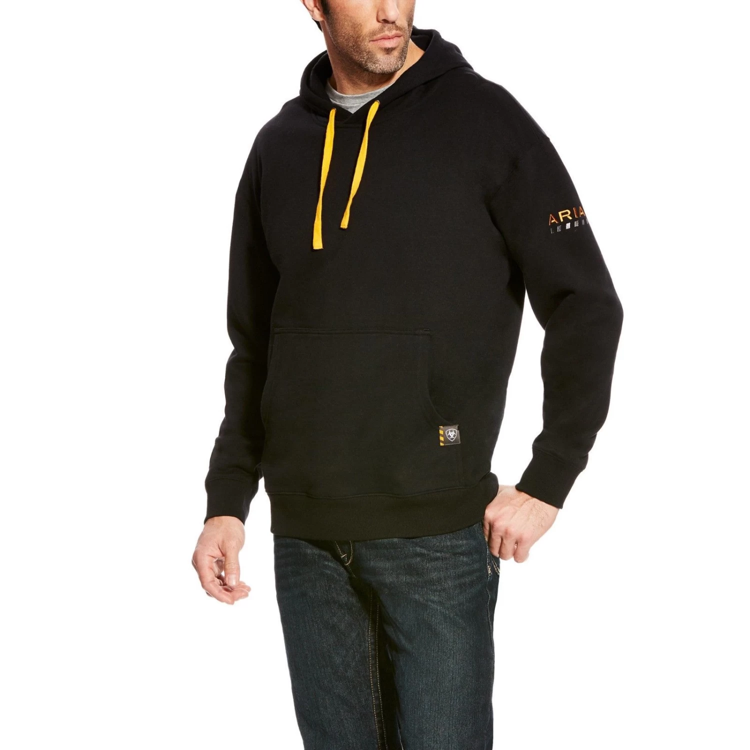 Ariat® Men's Black Rebar Workman Hoodie 10020792 3 Ariat® Men's Black Rebar Workman Hoodie 10020792