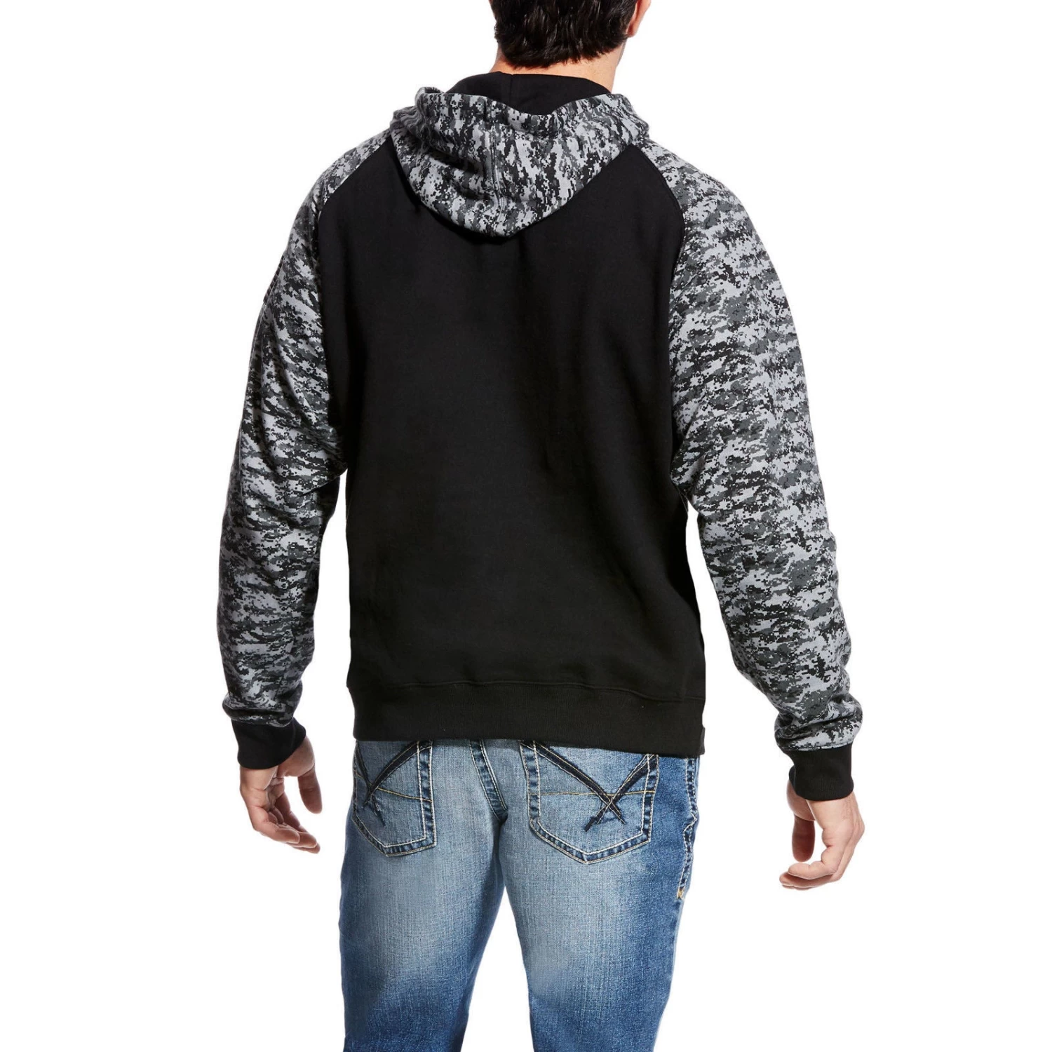Ariat® Men's Patriot Black Digital Camo Hoodie 10022683 4 Ariat® Men's Patriot Black Digital Camo Hoodie 10022683 - Image 2