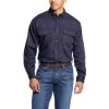 Ariat® Men's FR Solid Vent Navy Blue Work Shirt 10019062 1 Ariat® Men's FR Solid Vent Navy Blue Work Shirt 10019062 -ARIAT Cowboy Gear 57 a3752a33 e742 4df6 a481 3f22fc7c09f6