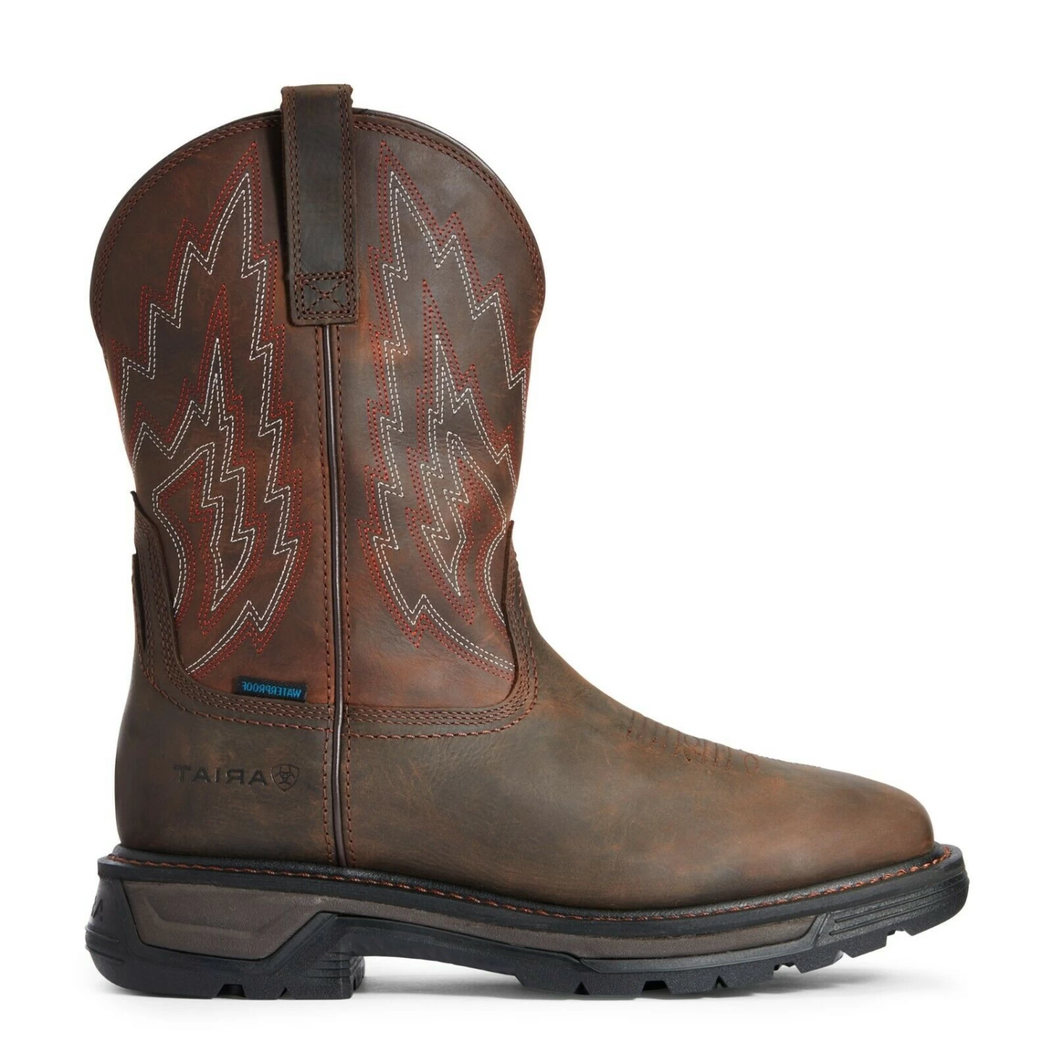 Ariat® Men's Big Rig H2O Distressed Brown Work Boots 10033991 6 Ariat® Men's Big Rig H2O Distressed Brown Work Boots 10033991 - Image 4