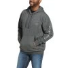 Ariat® Men's Stencil Logo Brushed Fleece Charcoal Hoodie 10033147 -ARIAT Cowboy Gear 57 cefe7253 1bd6 47e9 aedf 92d74c74bf9e
