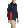 Ariat® Men's Sunstopper Navy & Red Team 1/4 Zip Baselayer 10031008 -ARIAT Cowboy Gear 57 d6c1196a db02 449a 914f f02e6306685b