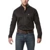 Ariat® Men's Team Logo Black Twill Long Sleeve Shirt 10017497 -ARIAT Cowboy Gear 57 de291bd6 e557 40a3 aa66 9f15ff4099be