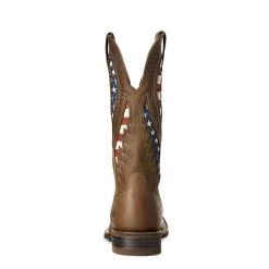 Ariat® Men's Quickdraw VentTEK® Brown Patriotic Flag Boots 10027165 -ARIAT Cowboy Gear 57 deedf628 8013 4b61 86fe f14d0a6c5d05