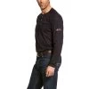 Ariat® Men's FR Air Henley Navy Long-Sleeves Shirt 10022597 -ARIAT Cowboy Gear 57 f05ba000 ae92 4cbd bfab f626c77f214f