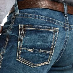 Ariat Mens M3 Loose Stackable Straight Leg Boundary Jeans 10021431 -ARIAT Cowboy Gear F17 MNS WEST 10021431 detail03