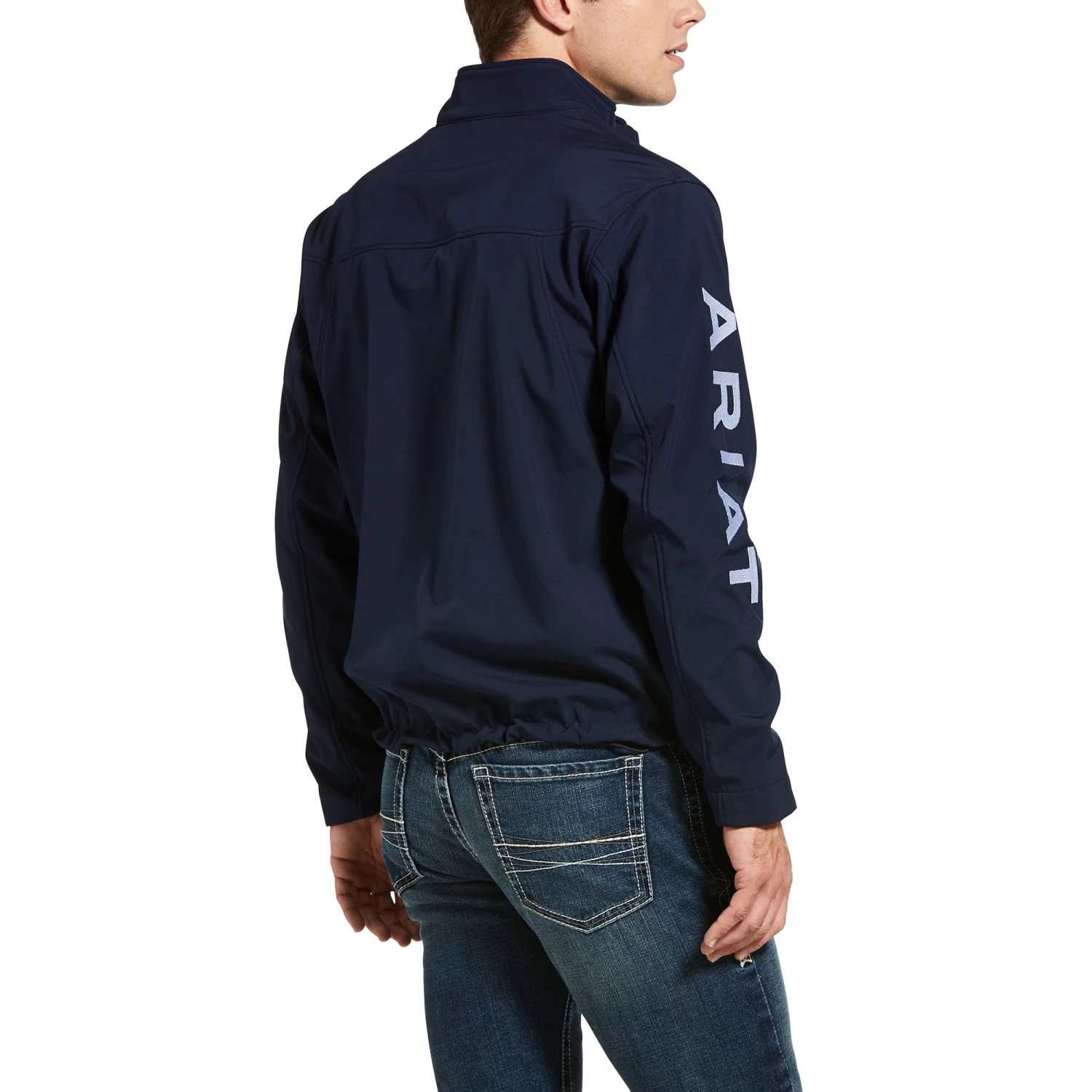 Ariat® Men's New Team Navy Blue Softshell Jacket 10032687 4 Ariat® Men's New Team Navy Blue Softshell Jacket 10032687 - Image 2