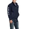 Ariat® Men's New Team Navy Blue Softshell Jacket 10032687 -ARIAT Cowboy Gear F20 MNS ENGL Gaglione 10032687 front