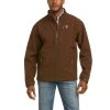 Ariat Men's Logo 2.0 Softshell Dark Brew & Tan Jacket 10035585 1 Ariat Men's Logo 2.0 Softshell Dark Brew & Tan Jacket 10035585 -ARIAT Cowboy Gear F20 MNS WEST 10035585 front