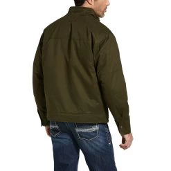 Ariat Men's Grizzly Canvas Brine Olive Conceal Carry Jacket10033001 5 Ariat Men's Grizzly Canvas Brine Olive Conceal Carry Jacket10033001 -ARIAT Cowboy Gear F20 MNS WEST Gaglione 10033001 back 66de1d26 30da 4b6a b08a 5a26896b5e55