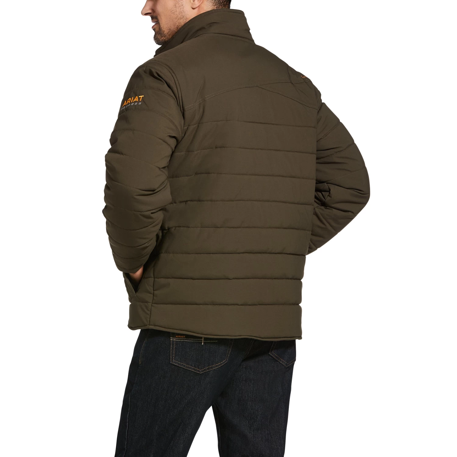 Ariat® Men's Rebar Valiant Ripstop Insulated Wren Jacket 10032976 4 Ariat® Men's Rebar Valiant Ripstop Insulated Wren Jacket 10032976 - Image 2