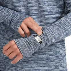 Ariat® Men's Team Gridwork Navy 1/4 Zip Baselayer Pull Over 10036999 -ARIAT Cowboy Gear F21 MNS ENGL 10036999 detail01