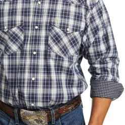 Ariat® Men's Relentless Valorous Stretch Snap Pupil Blue Shirt 10036978 -ARIAT Cowboy Gear F21 MNS WEST 10036978 detail01 aec3e601 35d8 4269 bdad 27b2729c5889