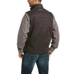Ariat Men's Grizzly Canvas Espresso Insulated Vest 10037389 7 Ariat Men's Grizzly Canvas Espresso Insulated Vest 10037389 -ARIAT Cowboy Gear F21 MNS WEST 10037389 back 1