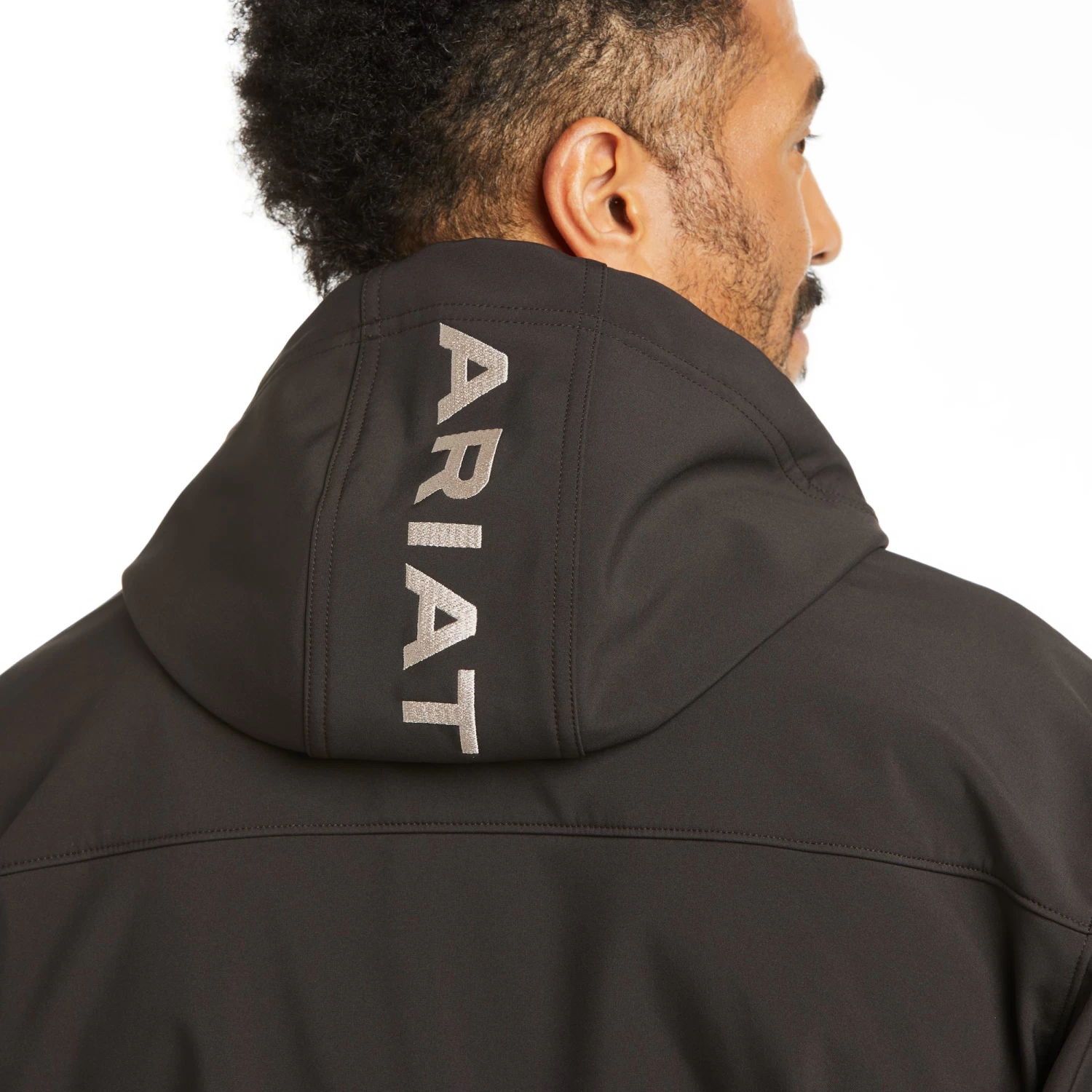 Ariat® Men's Vernon Hooded Espresso Softshell Jacket 10037428 6 Ariat® Men's Vernon Hooded Espresso Softshell Jacket 10037428 - Image 4
