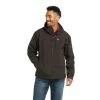 Ariat® Men's Vernon Hooded Espresso Softshell Jacket 10037428 1 Ariat® Men's Vernon Hooded Espresso Softshell Jacket 10037428 -ARIAT Cowboy Gear F21 MNS WEST 10037428 front