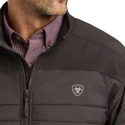 Ariat Men's Elevation Espresso Insulated Softshell Jacket 10037521 -ARIAT Cowboy Gear F21 MNS WEST 10037521 detail02 1