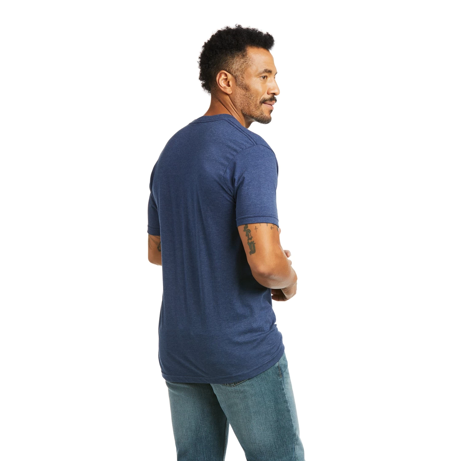 Ariat Men's Home Of The Brave Short Sleeve Navy BlueT-Shirt 10037836 4 Ariat Men's Home Of The Brave Short Sleeve Navy BlueT-Shirt 10037836 - Image 2