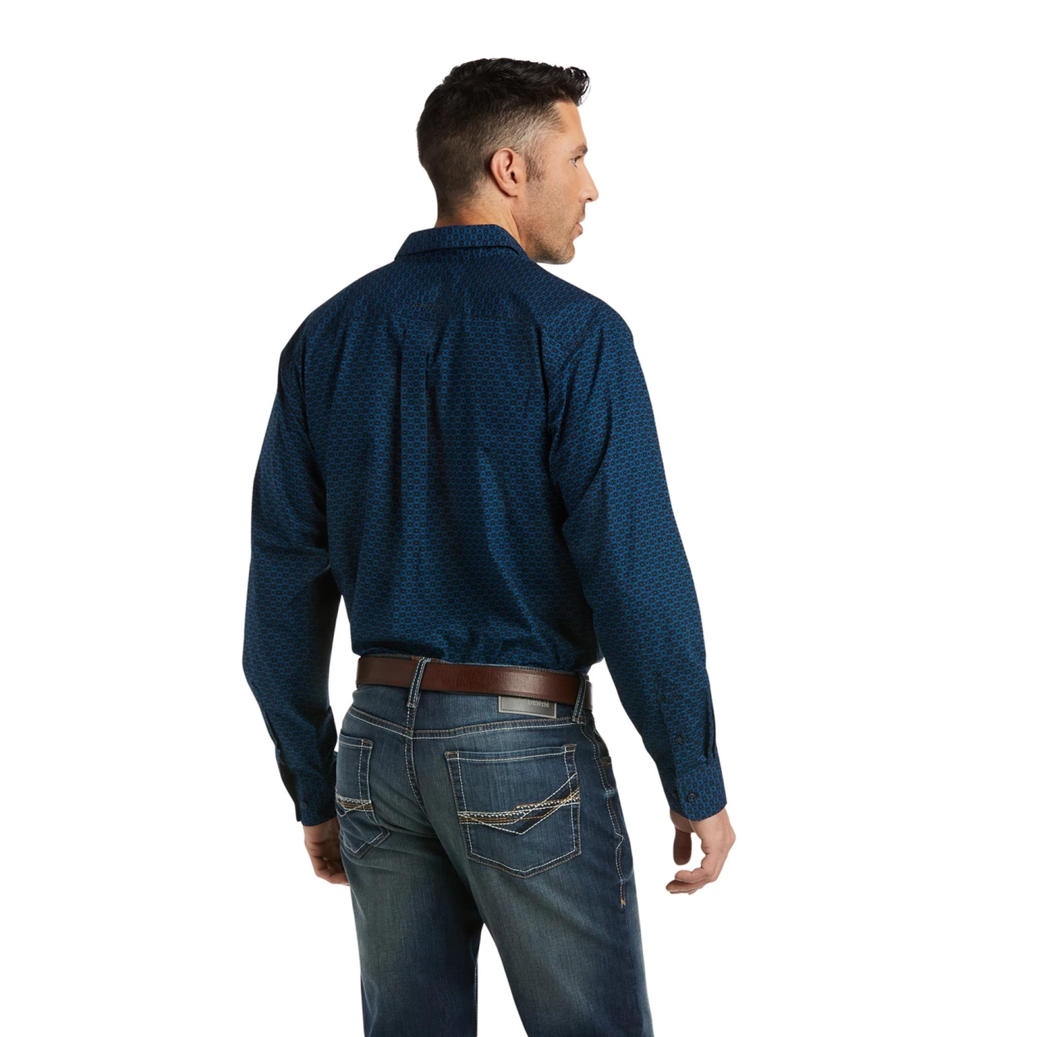 Ariat Mens Yates Fitted Long Sleeve Gibraltar Sea Shirt 10038008 4 Ariat Mens Yates Fitted Long Sleeve Gibraltar Sea Shirt 10038008 - Image 2