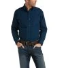 Ariat Mens Yates Fitted Long Sleeve Gibraltar Sea Shirt 10038008 -ARIAT Cowboy Gear F21 MNS WEST 10038008 front