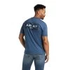 Ariat® Men's Land Sailor Blue Short Sleeve T-Shirt 10038535 -ARIAT Cowboy Gear F21 MNS WEST 10038535 back