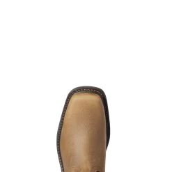 Ariat Men's Rambler Work Edge Earth Brown Square Steel Toe Boots 10035882 -ARIAT Cowboy Gear F21 MNS WORK 10035882 toe
