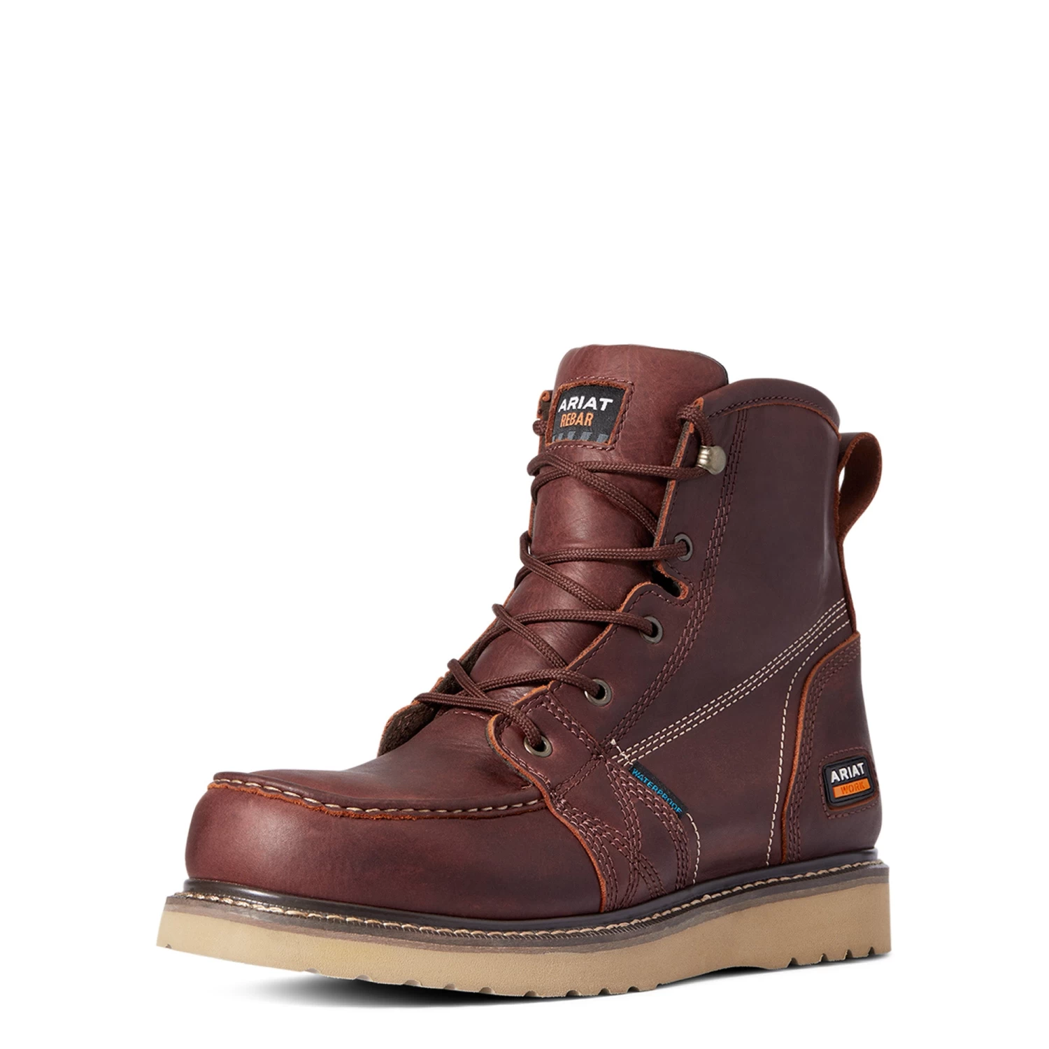 Ariat Men's Rebar Wedge MOC Toe 6" H2O Rusted Copper Boot 10035916 6 Ariat Men's Rebar Wedge MOC Toe 6" H2O Rusted Copper Boot 10035916 - Image 4