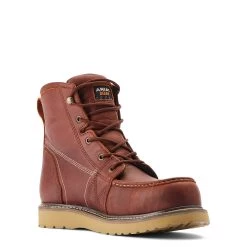 Ariat Men's Rebar Wedge MOC 6" H2O Rusted Copper Boots 10035917 -ARIAT Cowboy Gear F21 MNS WORK 10035917 medial 1