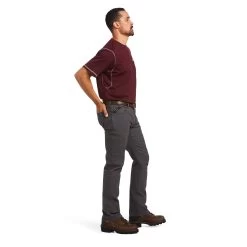 Ariat® Men's Rebar M7 Made Tough Grey Slim Fit Work Pants 10036733 -ARIAT Cowboy Gear F21 MNS WORK 10036733 full