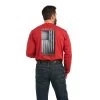 Ariat Men Rebar Workman Alloy Red Flag Graphic Tee Shirt 10037705 -ARIAT Cowboy Gear F21 MNS WORK 10037705 back